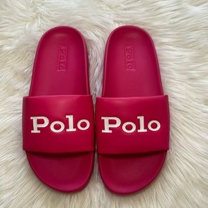 Polo by Ralph Lauren Pink Slides